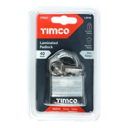 Timco Padlock Laminated 40mm